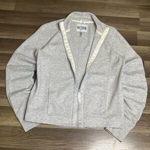 Victoria Sport Full Zip Lightweight Gray Activewear Jacket Women's Size L